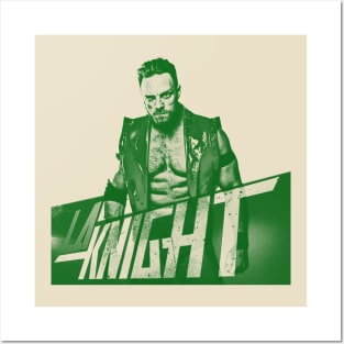 LA Knight // green solid style Posters and Art